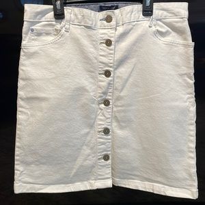 - Tommy Hilfiger white mini denim skirt. Size 10